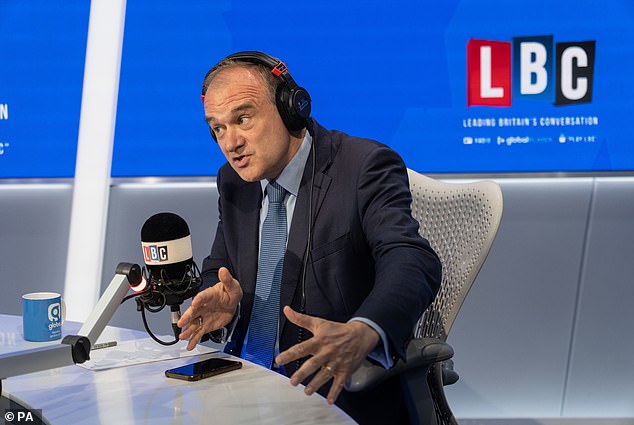 Lib Dem leader Ed Davey says a woman can ‘quite clearly’ have a penis